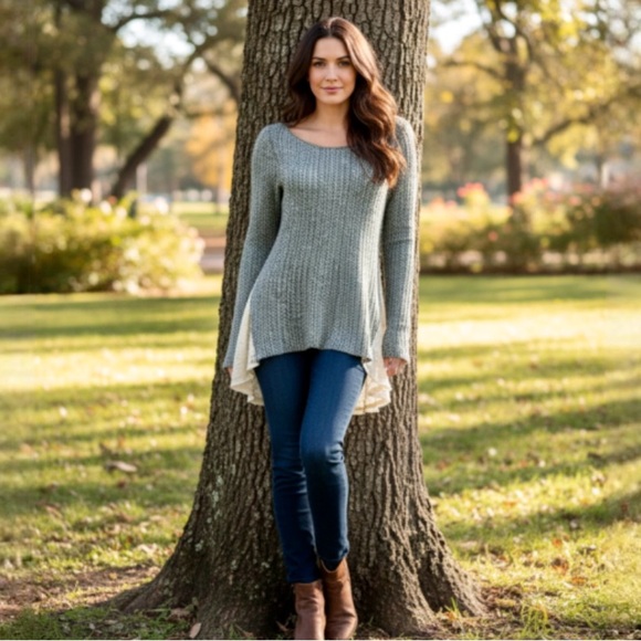 clu + willoughby Sweaters - club+ willoghby Hi-Low Sweater By Anthropologie